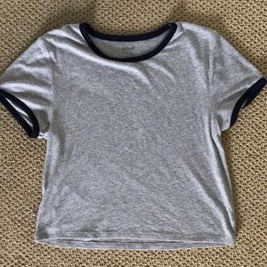 Aerie ribbed ringer tee